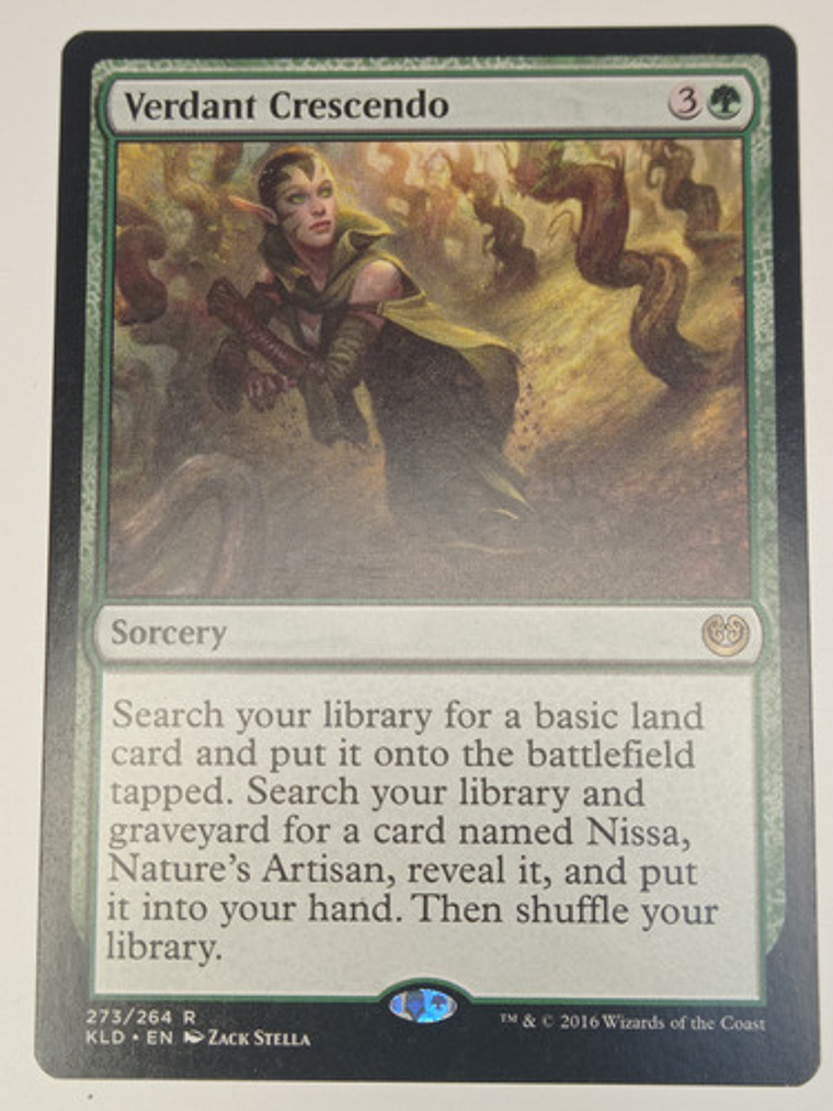 Carta Magic Verdant Crescendo [kaladesh] Mtg Sorcery 1