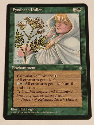 Carta Magic Fyndhorn Pollen [ice Age] Mtg Enchantment