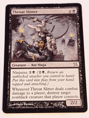 Carta Magic Throat Slitter [betrayer Kamigawa] Mtg Rat Ninja