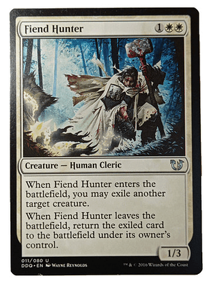 Carta Magic Fiend Hunter [blessed V Cursed] Mtg Human Cleric
