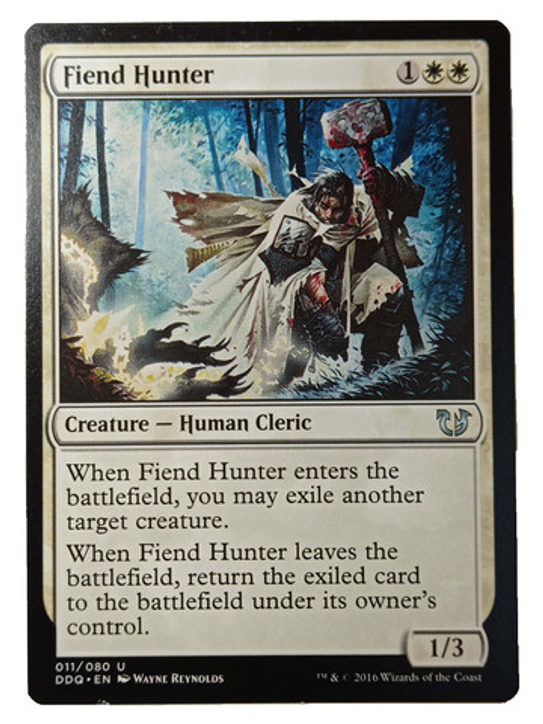 Carta Magic Fiend Hunter [blessed V Cursed] Mtg Human Cleric 1