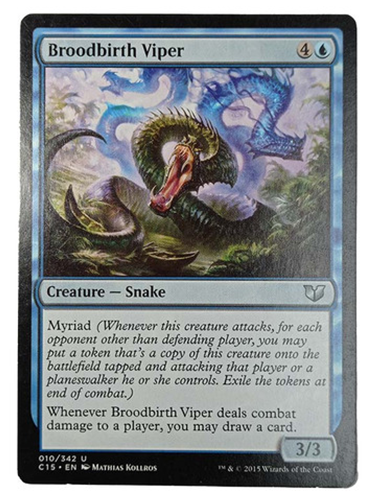 Carta Magic Broodbirth Viper [c15] Mtg Snake 1