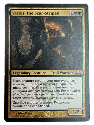 Carta Magic Varolz The Scar-striped [dragon Maze] Mtg Troll