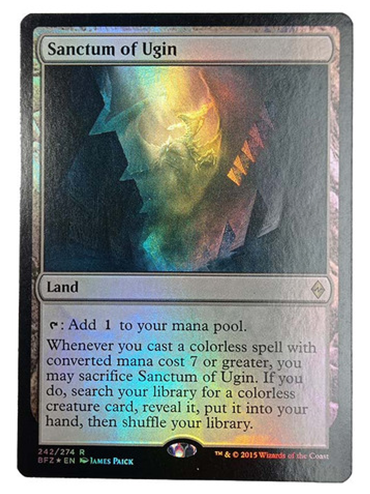Carta Magic Sanctum Of Ugin (foil) [zendikar] Mtg Land 1