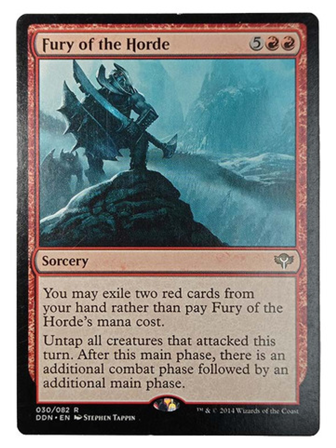 Carta Magic Fury Of The Horde [speed V Cunning] Mtg Sorcery 1