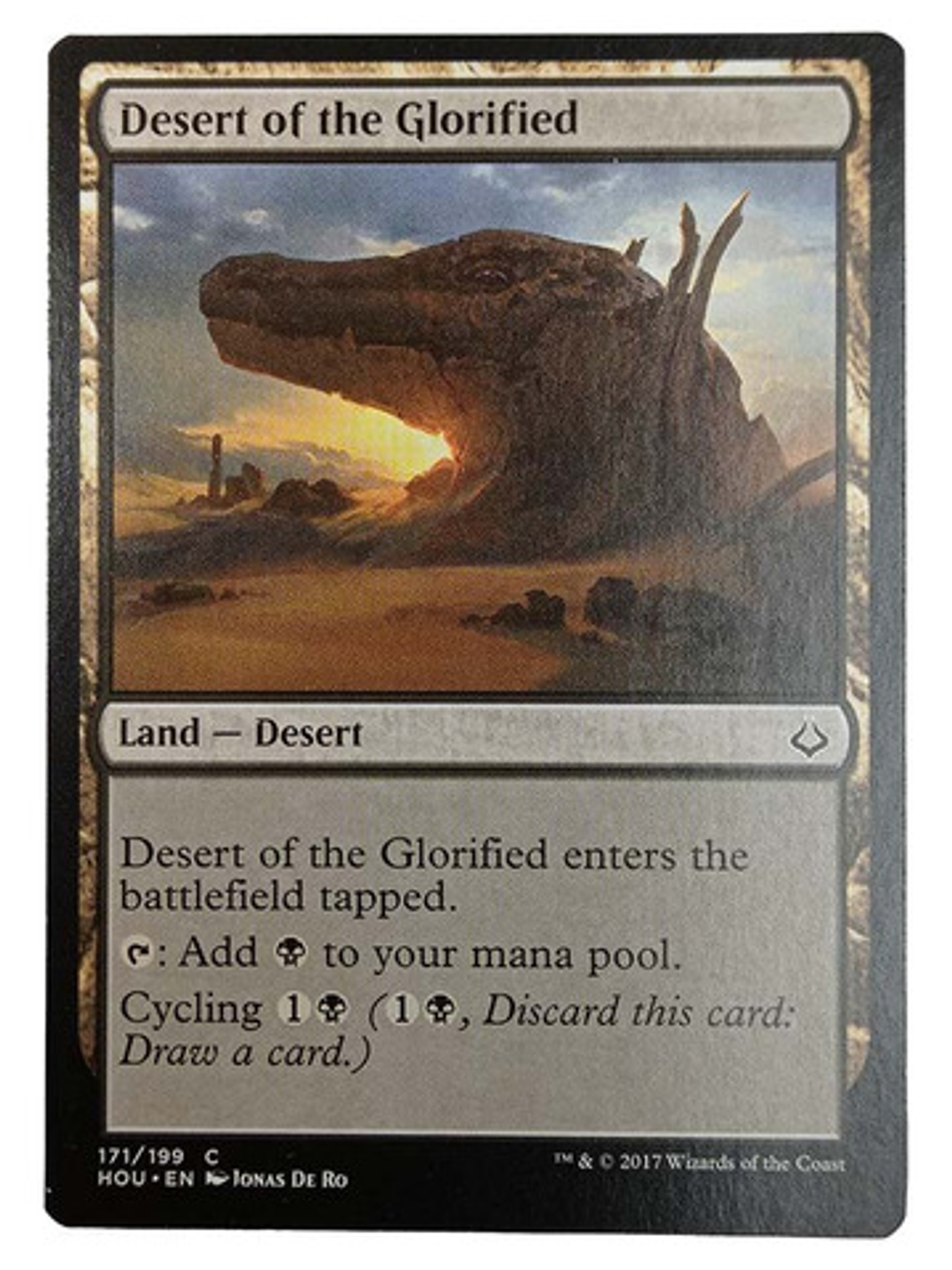 Carta Magic Desert Of The Glorified [devastation] Mtg Land 1