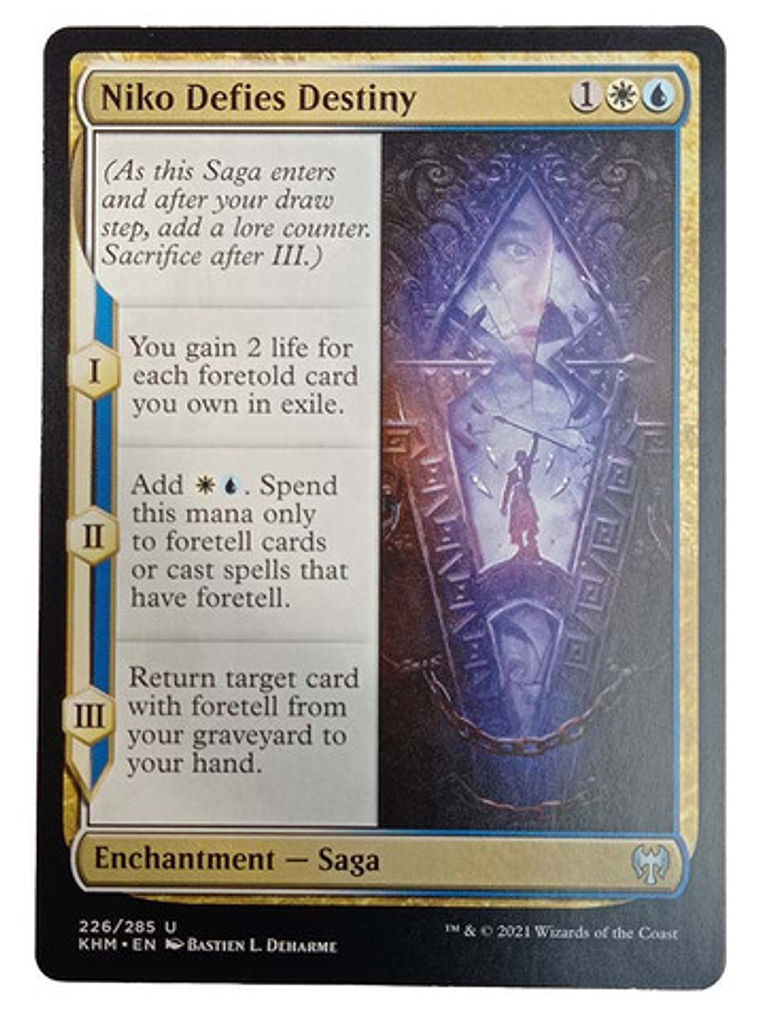 Carta Magic Niko Defies Destiny [kaldheim] Mtg Enchantment 1