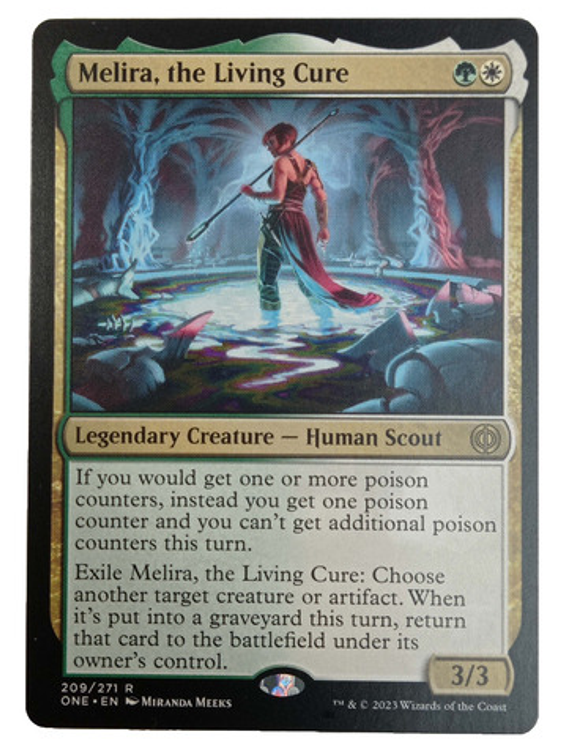 Carta Magic Melira The Living Cure [phyrexia] Mtg Scout 1