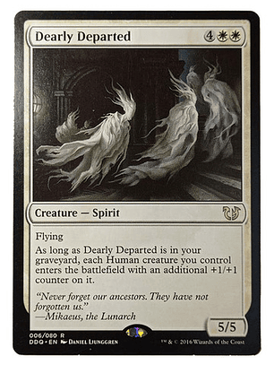 Carta Magic Dearly Departed [blessed V Cursed] Mtg Spirit