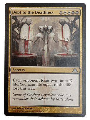 Carta Debt To The Deathless [dragon Maze] Mtg Sorcery