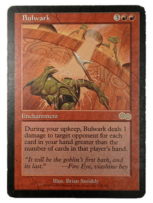 Carta Magic Bulwark [urza's Saga] Mtg Enchantment
