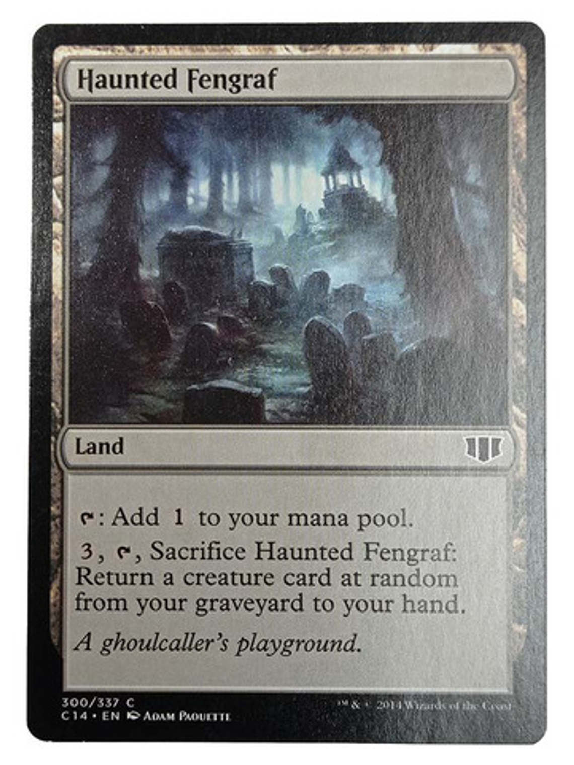 Carta Magic Haunted Fengraf [c14] Mtg Land 1