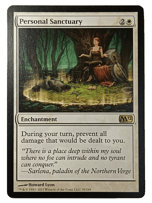 Carta Magic Personal Sanctuary [m12] Mtg Enchantment