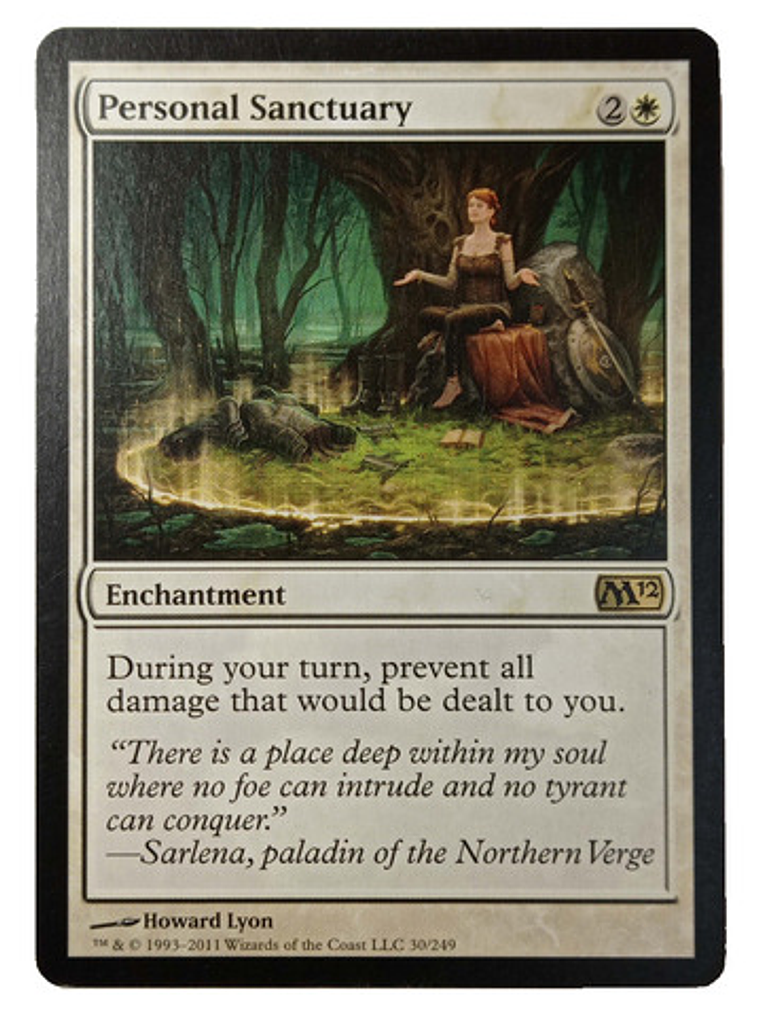 Carta Magic Personal Sanctuary [m12] Mtg Enchantment 1