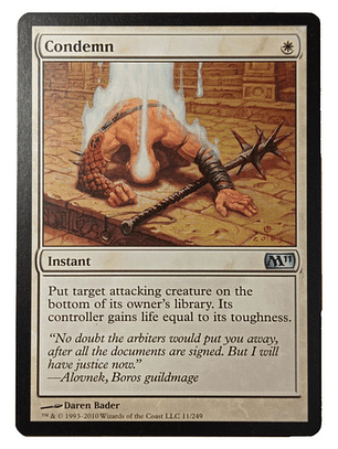 Carta Magic Condemn [m11] Mtg Instant