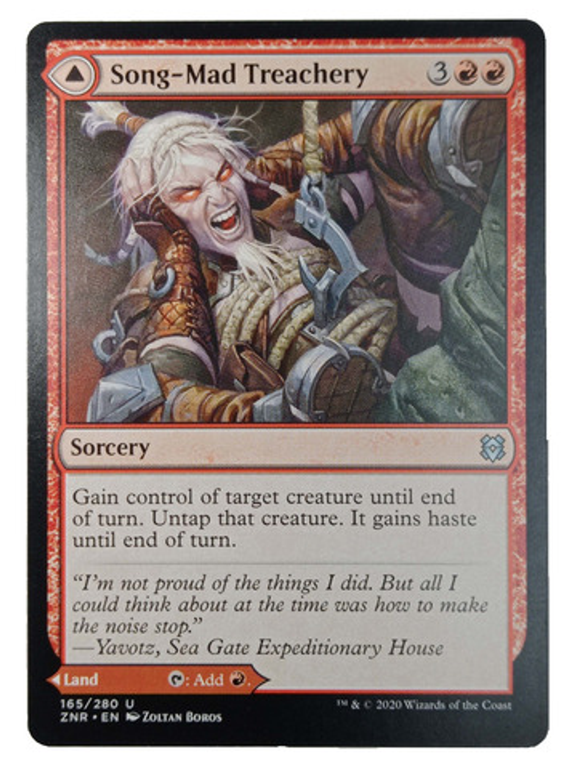 Carta Magic Song-mad Treachery [zendikar] Mtg Sorcery 1