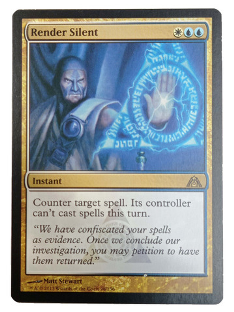 Carta Magic Render Silent [dragon Maze] Mtg Instant 1
