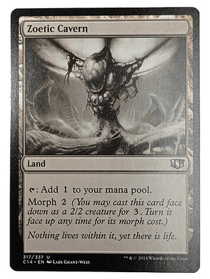 Carta Magic Zoetic Cavern [c14] Mtg Land