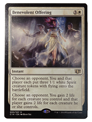 Carta Magic Benevolent Offering [c14] Mtg Instant