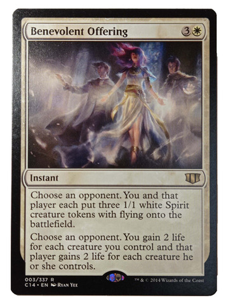 Carta Magic Benevolent Offering [c14] Mtg Instant 1