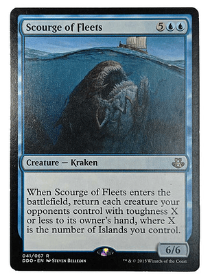 Carta Magic Scourge Of Fleets [elspeth V Kiora] Mtg Kraken