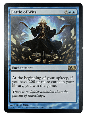 Carta Magic Battle Of Wits [m13] Mtg Enchantment