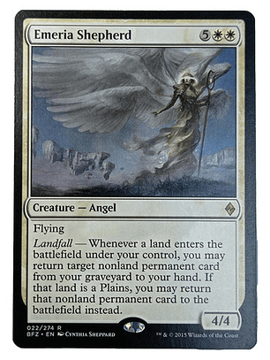Carta Magic Emeria Shepherd [zendikar] Mtg Angel