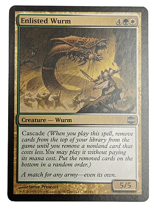Carta Magic Enlisted Wurm [alara] Mtg Wurm