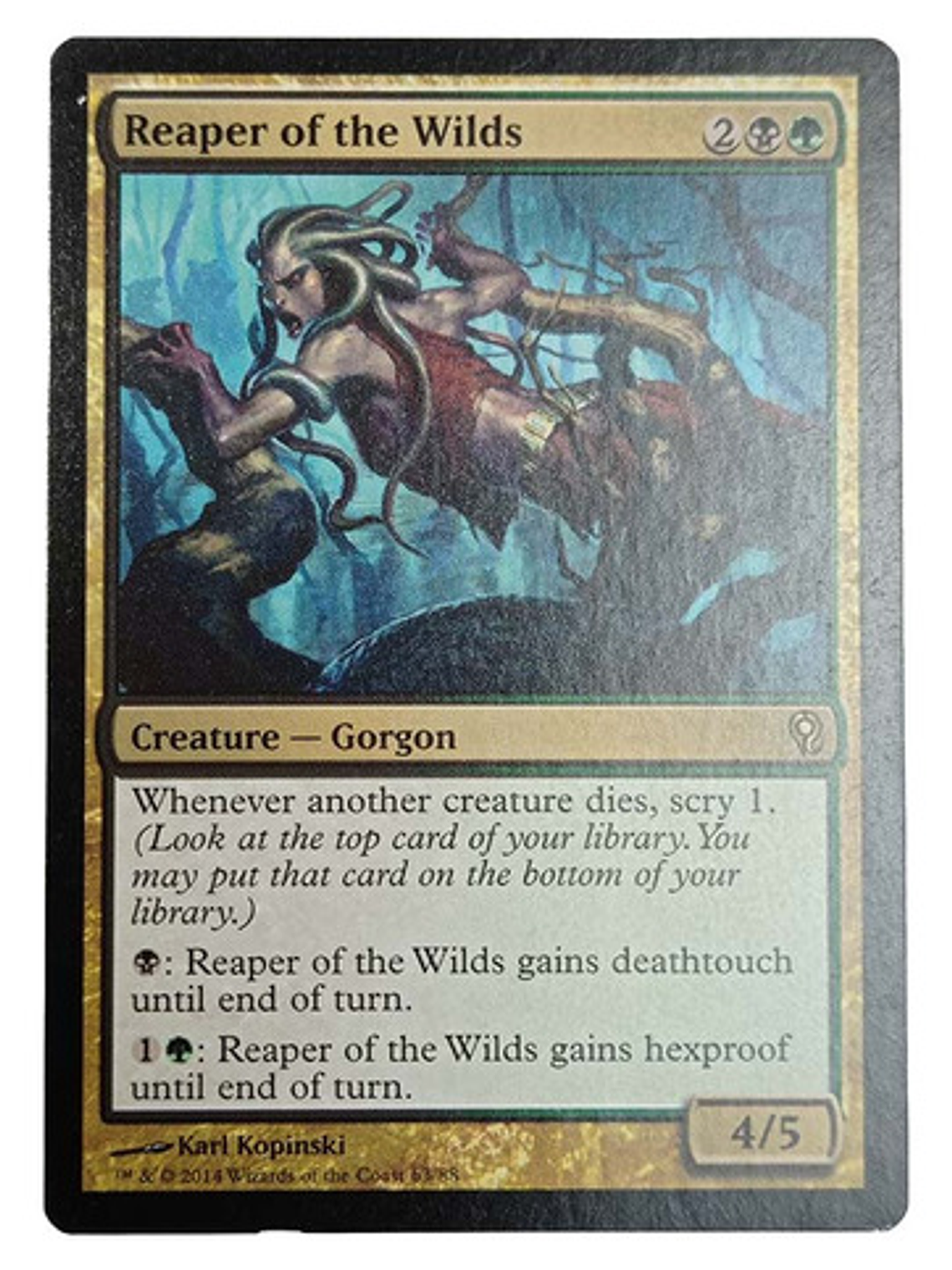 Carta Magic Reaper Of The Wilds [jace V Vraska] Mtg Gorgon 1