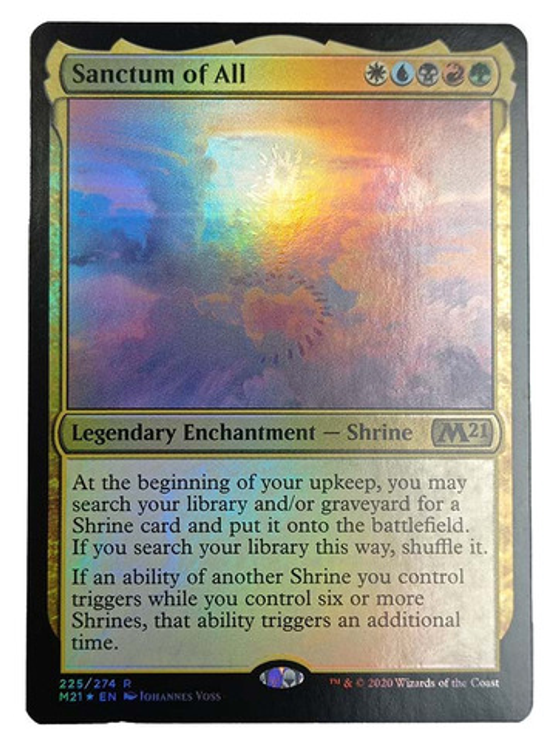 Carta Magic Sanctum Of All (foil) [m21] Mtg Shrine 1