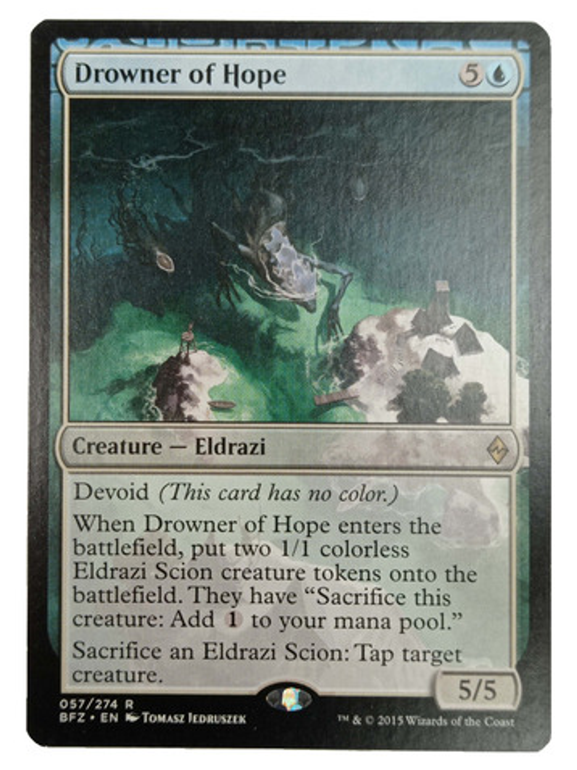 Carta Magic Drowner Of Hope [zendikar] Mtg Eldrazi 1