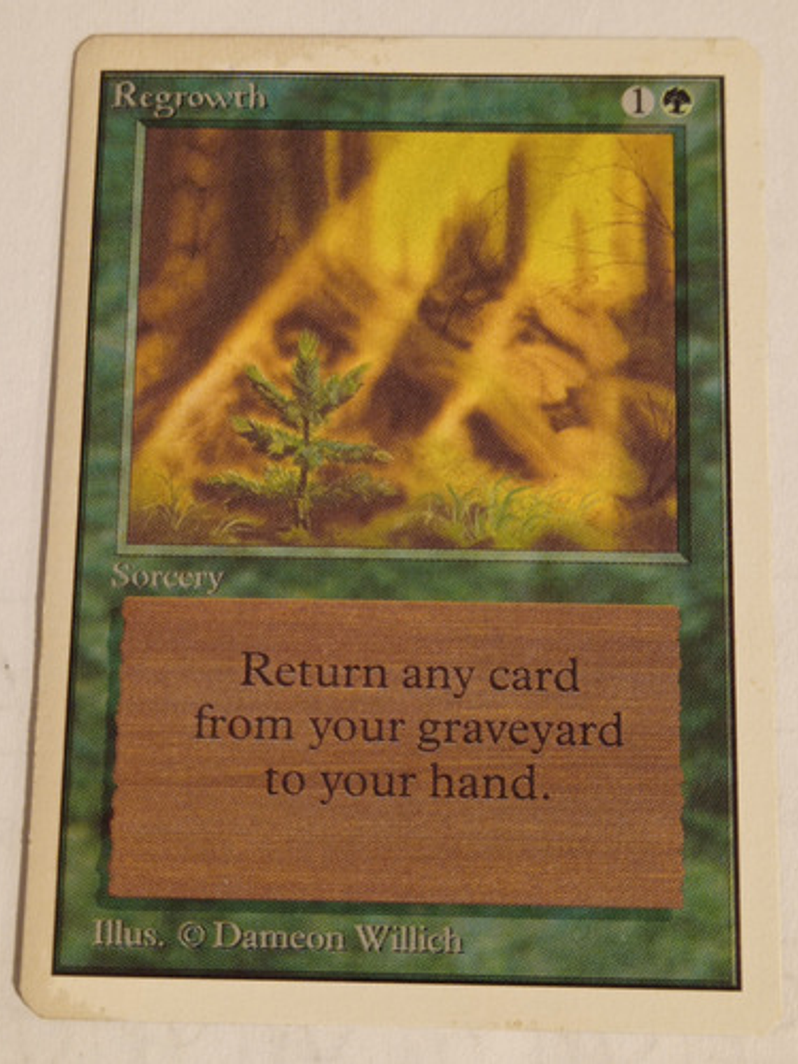 Carta Magic Regrowth [unlimited 2ed] Mtg Sorcery 1