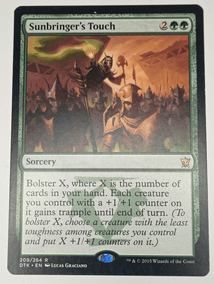 Carta Magic Sunbringer's Touch [dragons Tarkir] Mtg Sorcery