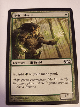 Carta Magic Elvish Mystic [m14] Mtg Elf