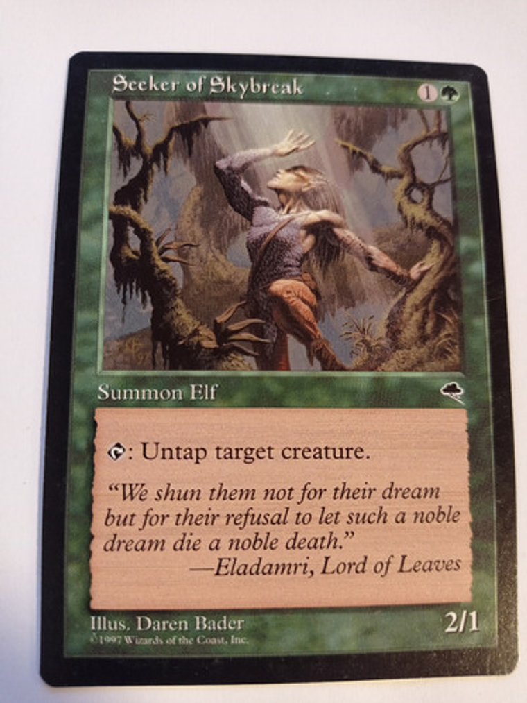 Carta Magic Seeker Of Skybreak [tempest] Mtg Elf 1