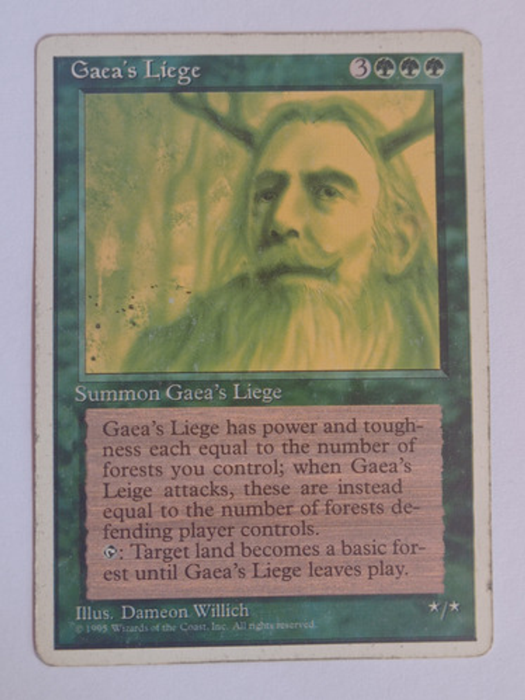 Carta Magic Gaea's Liege [4ed] Mtg Creature 1
