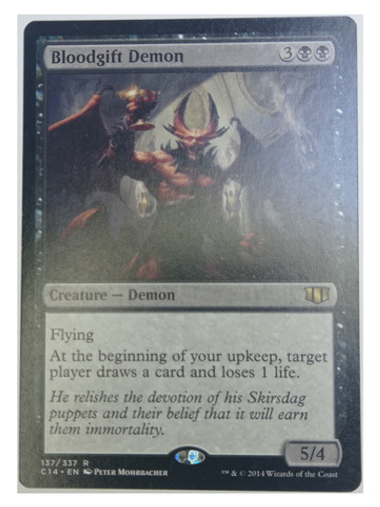 Carta Magic Bloodgift Demon [c14] Mtg Creature 1