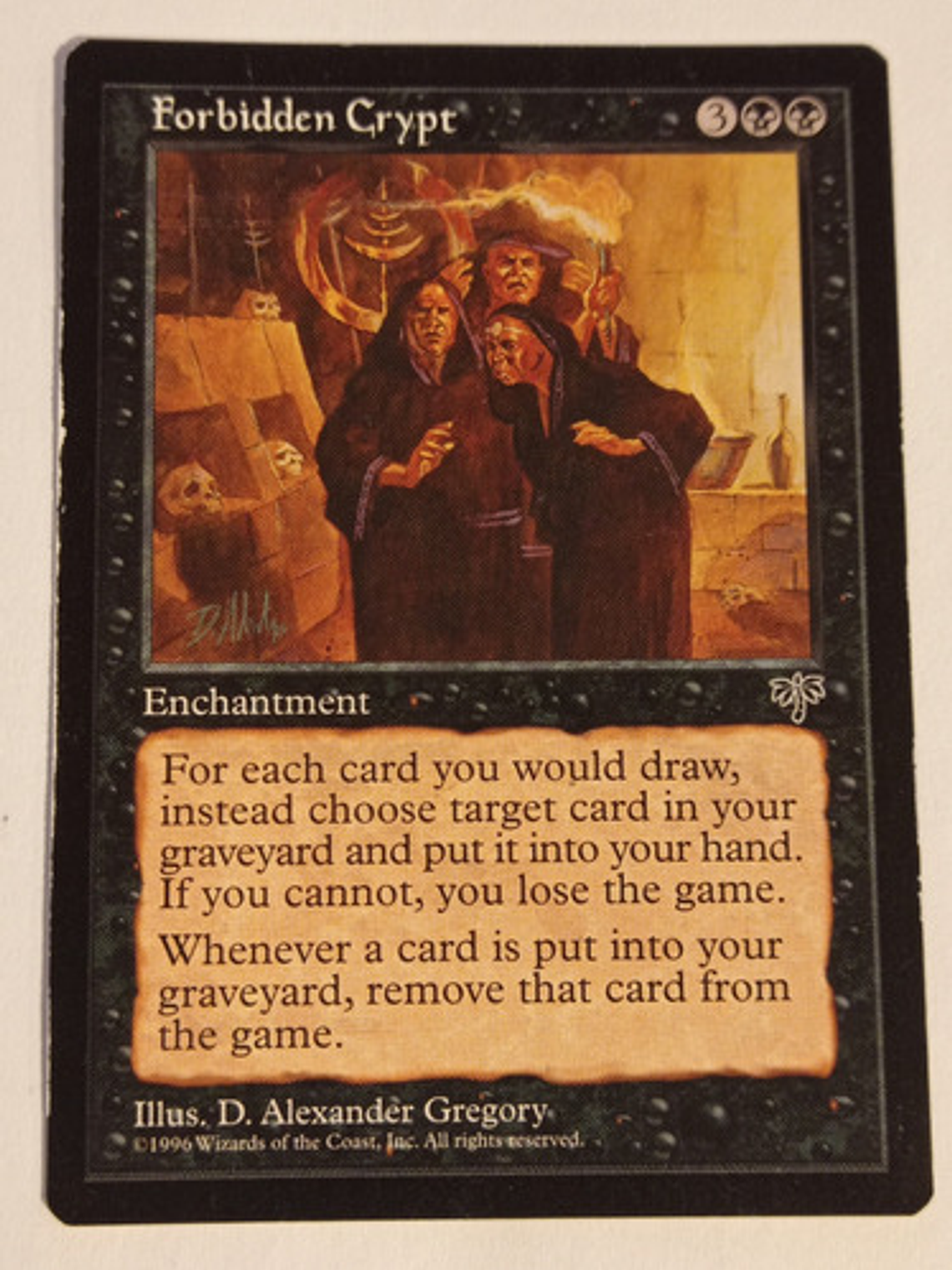 Carta Magic Forbidden Crypt [mirage] Mtg Enchantment 1