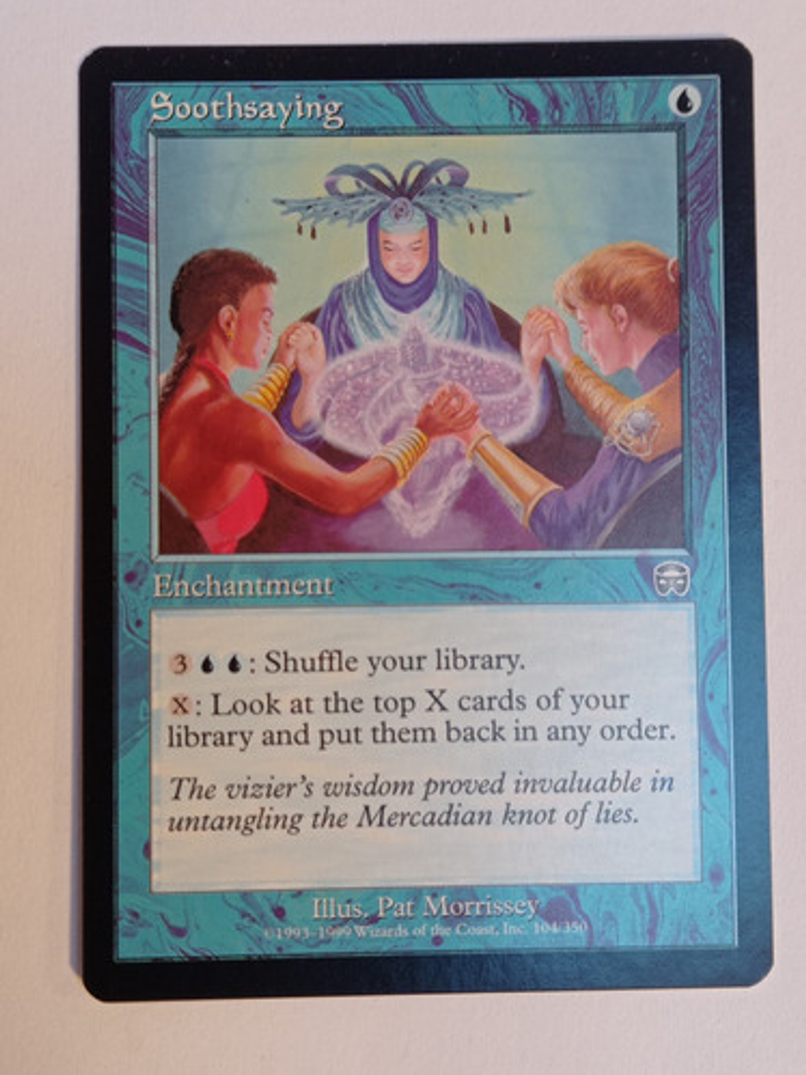 Carta Magic Soothsaying [mercadian Masques] Mtg Enchant 1
