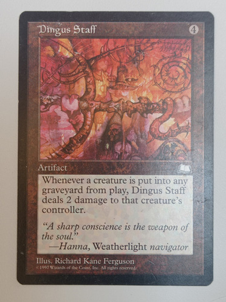 Carta Magic Dingus Staff [weatherlight] Mtg Artifact 1
