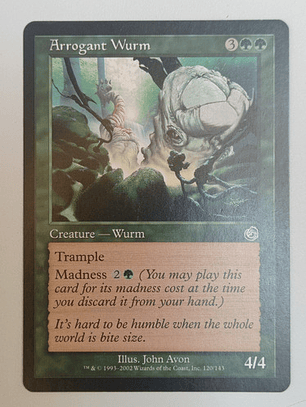 Carta Magic Arrogant Wurm [torment] Mtg Creature