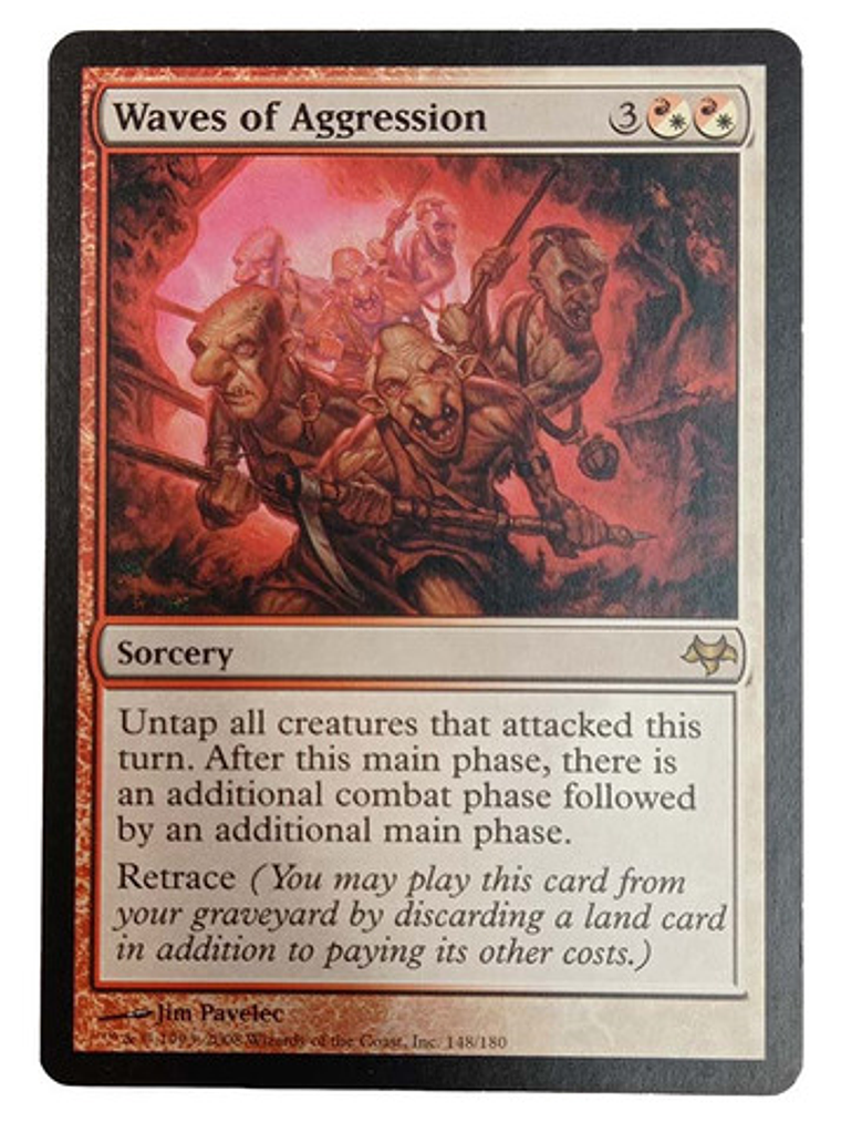 Carta Magic Waves Of Aggression [eventide] Mtg Sorcery 1