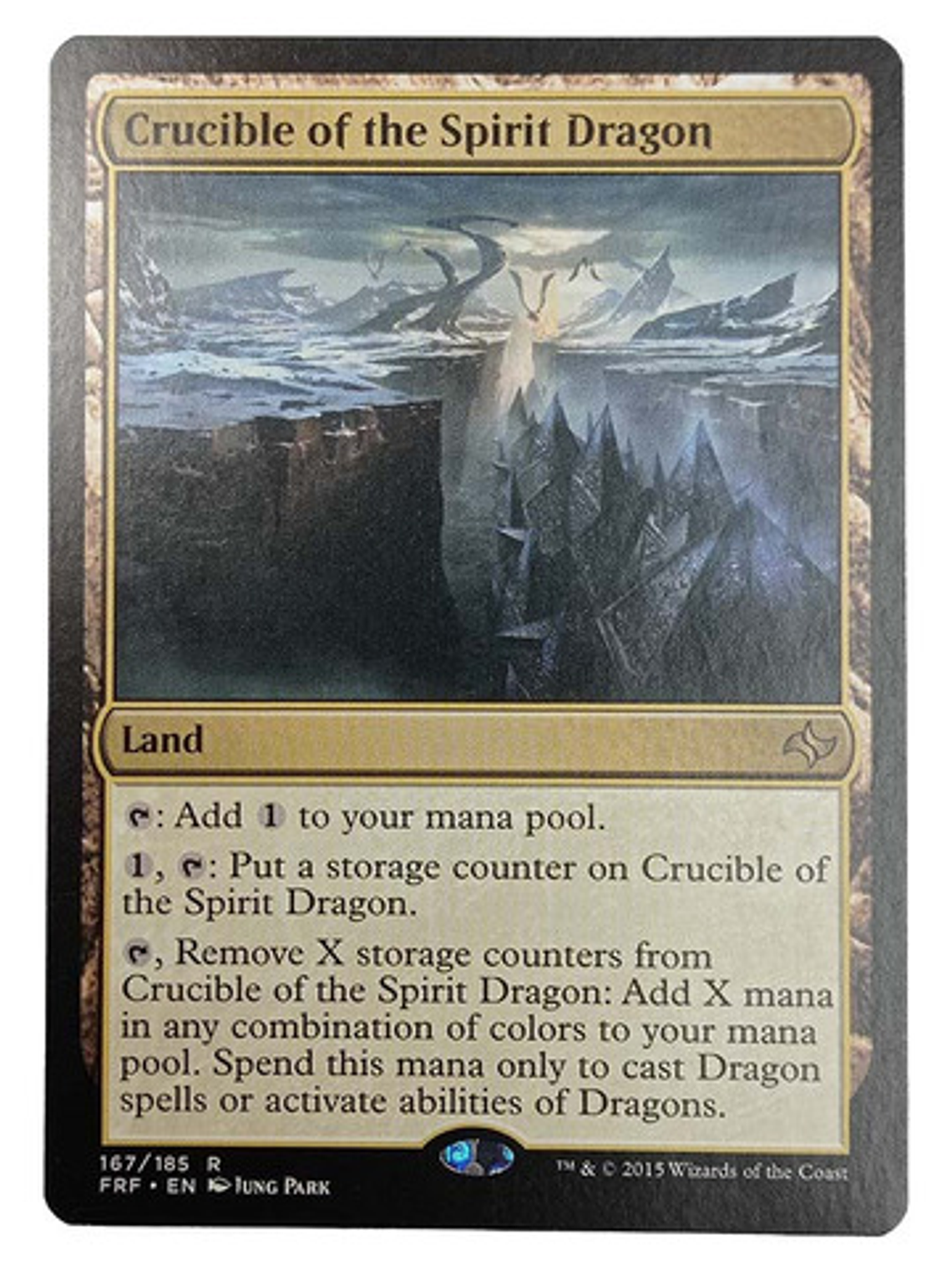 Carta Crucible Of The Spirit Dragon [fate Reforged] Mtg Land 1