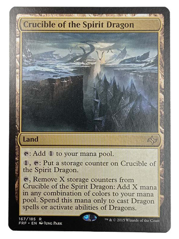 Carta Crucible Of The Spirit Dragon [fate Reforged] Mtg Land 1