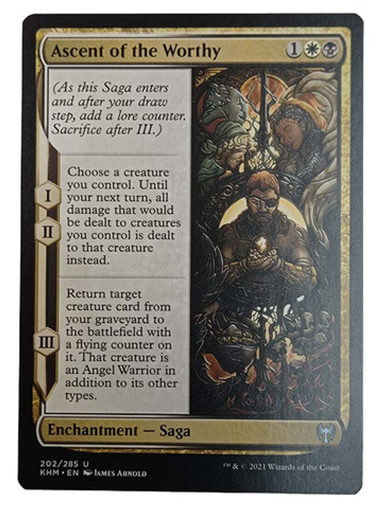 Carta Magic Ascent Of The Worthy [kaldheim] Mtg Enchantment 1