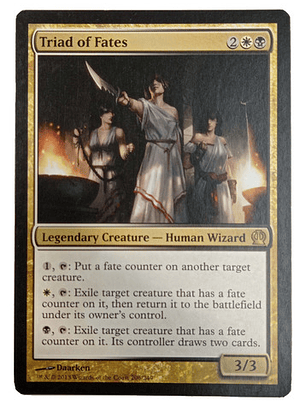 Carta Magic Triad Of Fates [theros] Mtg Wizard