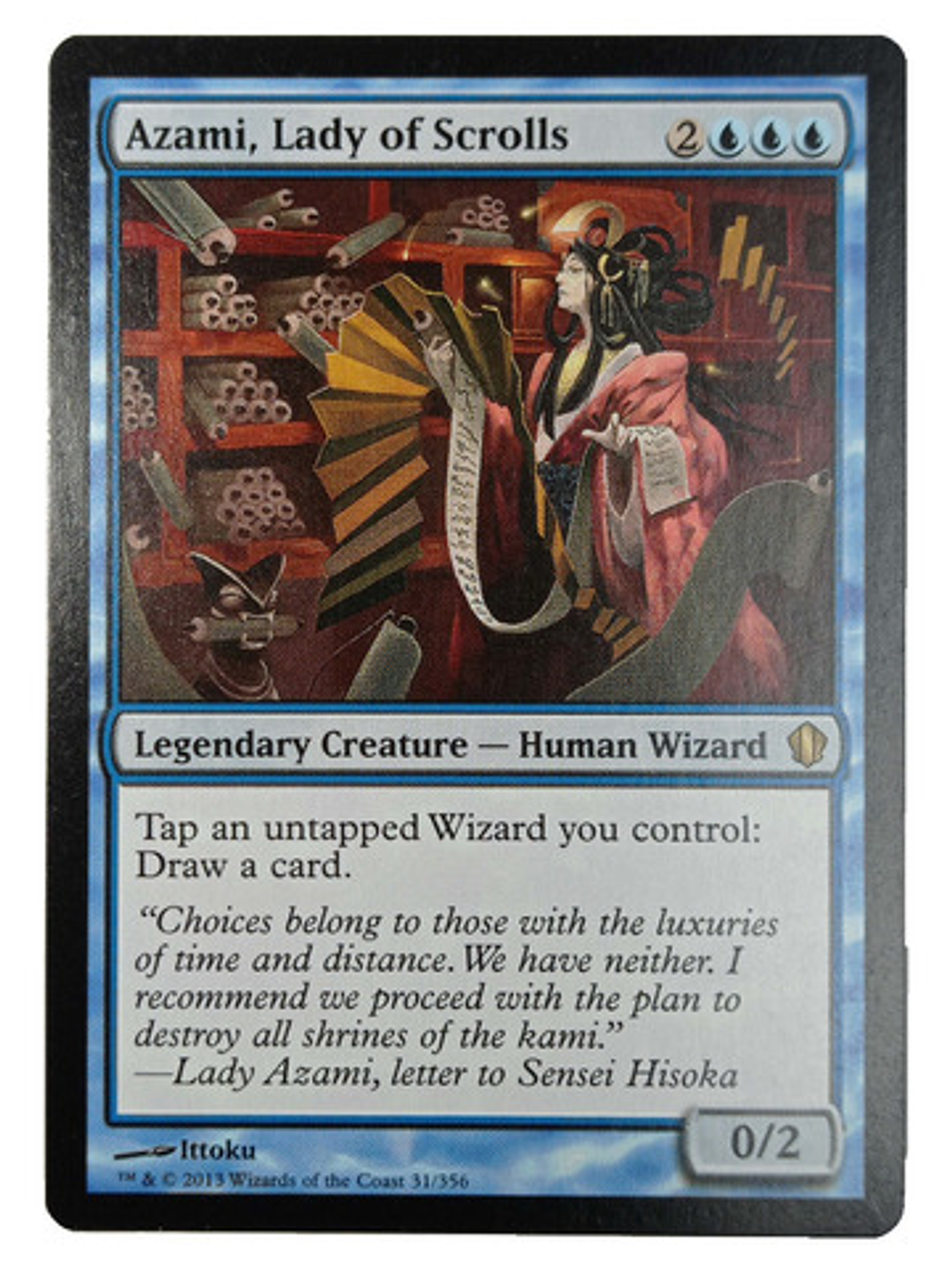 Carta Magic Azami Lady Of Scrolls [c13] Mtg Wizard 1