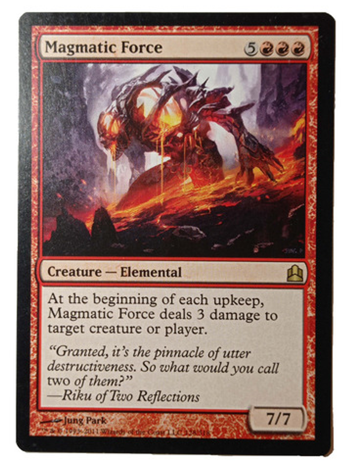Carta Magic Magmatic Force [c11] Mtg Elemental 1