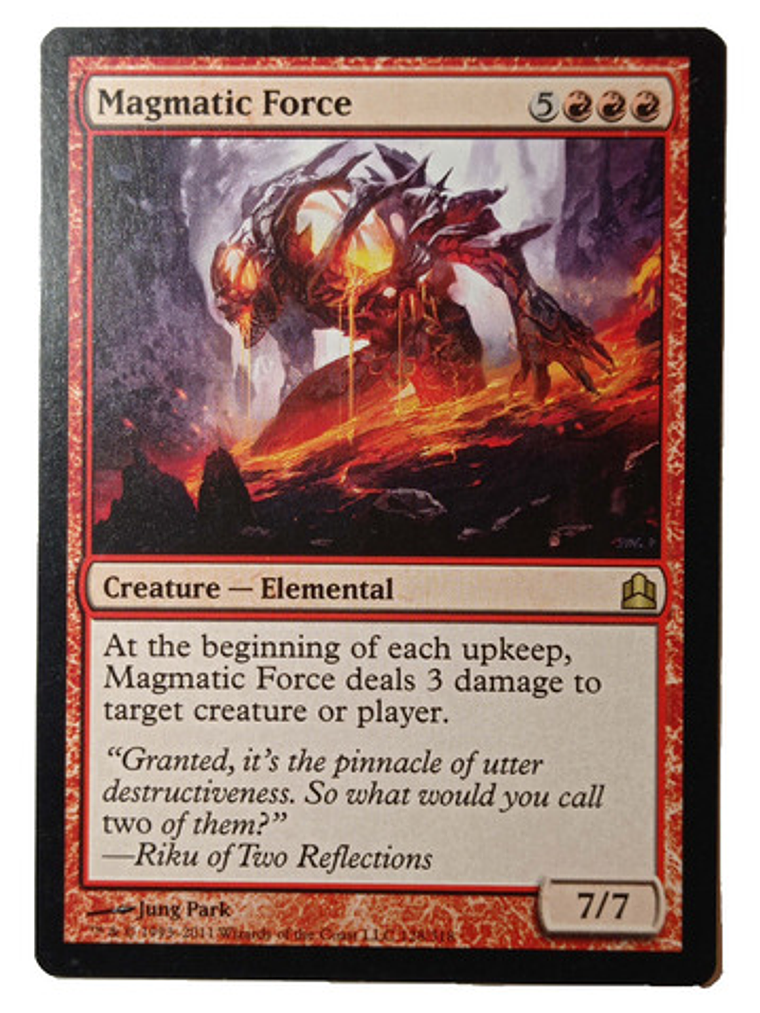 Carta Magic Magmatic Force [c11] Mtg Elemental 1
