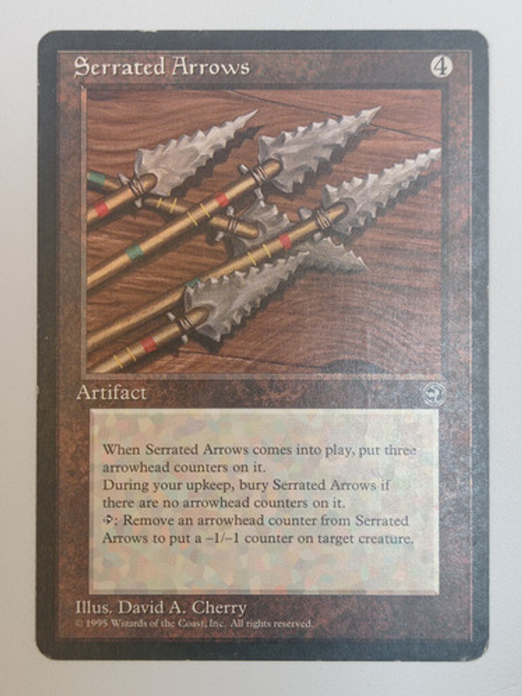 Carta Magic Serrated Arrows [homelands] Mtg Artifact 1